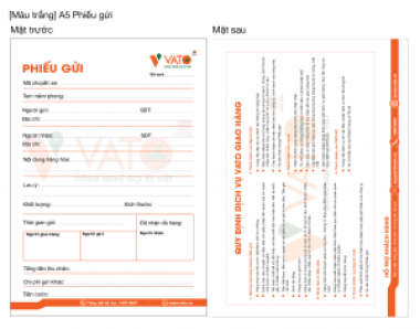 Bảng giá in Phiếu Thu – Chi – Hóa đơn – Biên lai